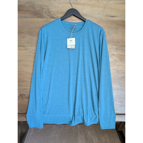 Patagonia Shirt Mens Large Teal Wetland Capilene Cool Daily Long Sleeve Tee NWT - Picture 1 of 4